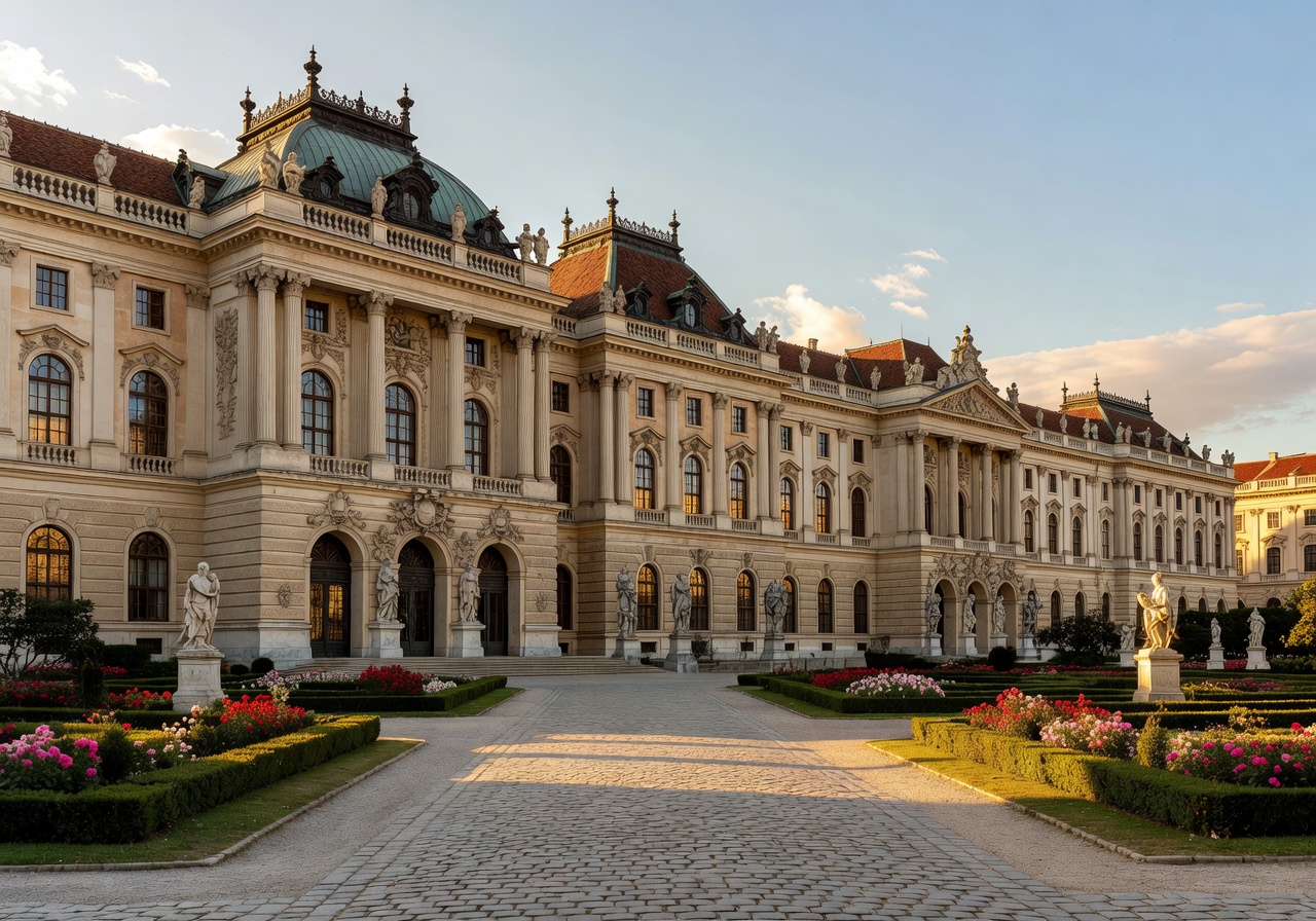 Historic grand palaces in Vienna, Austria
